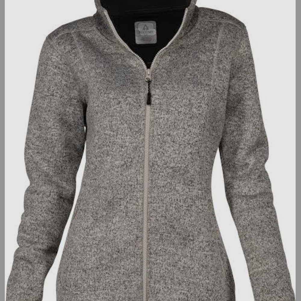 Ascend Gray Crew Neck Sweater with Textured Knit